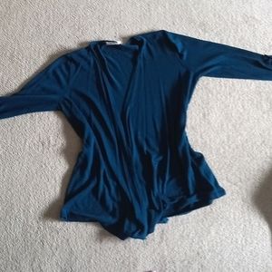 Ricki's XL teel wool cardigan